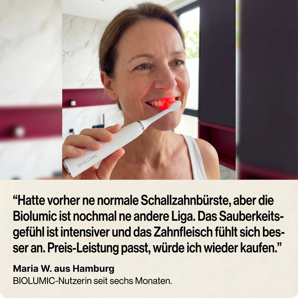 DualWave Rotlicht Therapie Schall Zahnbürste - Therapie Solo